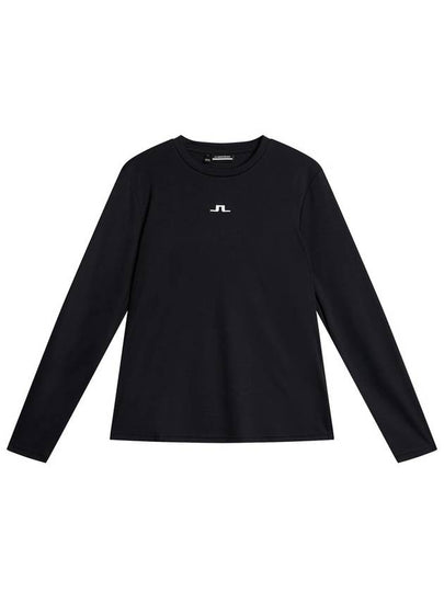 Golf Logo Print Ada Long Sleeve T-Shirt Black - J.LINDEBERG - BALAAN 2