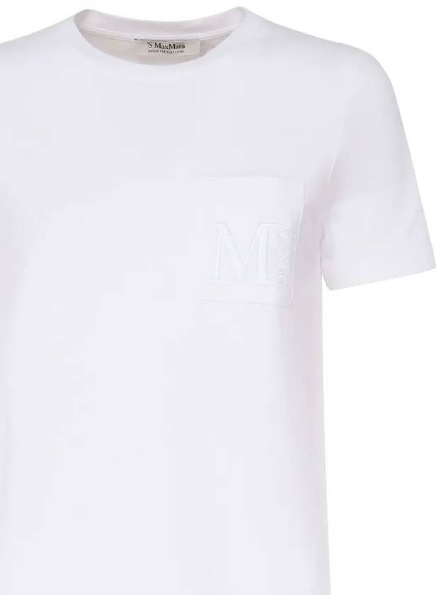 MADERA pocket logo t shirt white 2429976011 001 - MAX MARA - BALAAN 4