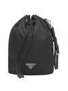 Re-Nylon Drawstring Pouch Black - PRADA - BALAAN 2