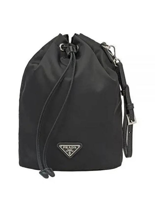 Re-Nylon Drawstring Pouch Black - PRADA - BALAAN 2