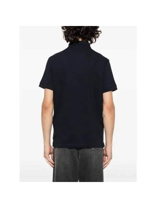 Pique Stretch Cotton Short Sleeve Polo Shirt Navy - STONE ISLAND - BALAAN 5