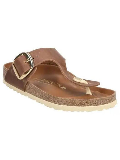 Gizeh Leather Flip Flops Brown - BIRKENSTOCK - BALAAN 2