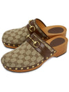 Horsebit GG Canvas Slippers Beige - GUCCI - BALAAN 2