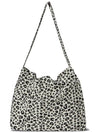 Leopard print eco bag Ivory - THE GREEN LAB - BALAAN 7