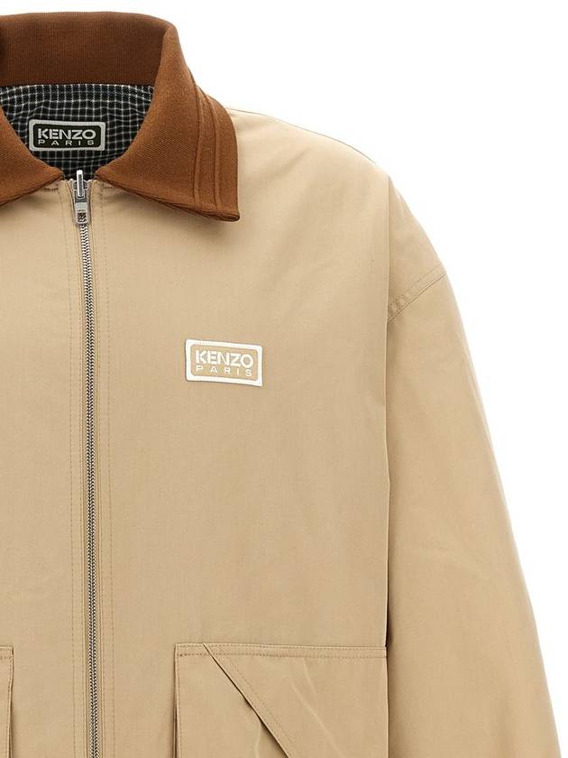 Coach Reversible Zip-Up Jacket Beige - KENZO - BALAAN 5