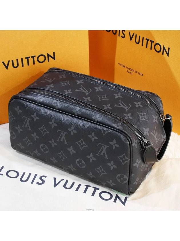 Dopp Kit Monogram Eclipse Pouch Bag Black - LOUIS VUITTON - BALAAN 2