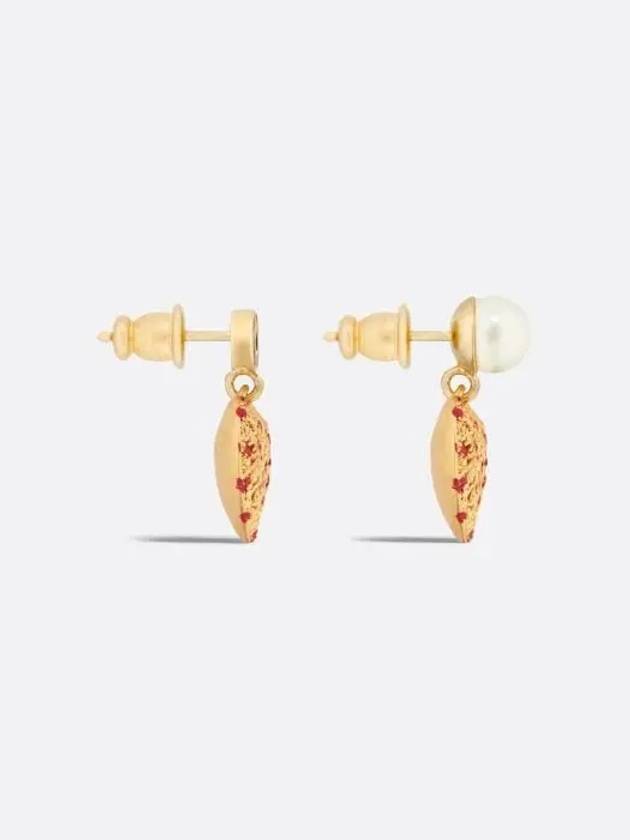 Cœur des Curiosités Pearl Earrings Gold - DIOR - BALAAN 3