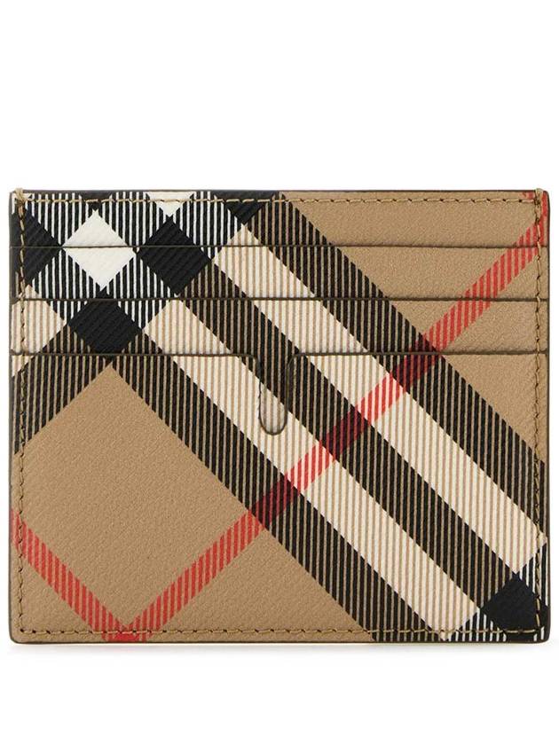 Check Card Wallet Beige - BURBERRY - BALAAN 2