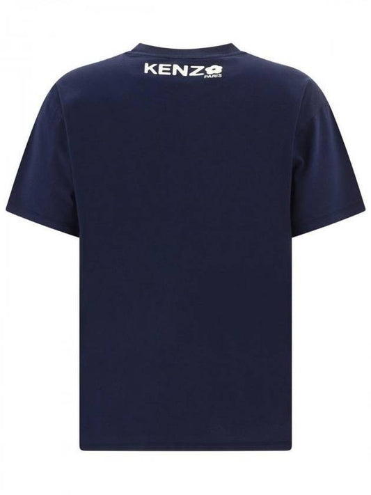 Boke Flower 2.0 Oversized Cotton Short Sleeve T-Shirt Blue - KENZO - BALAAN 1