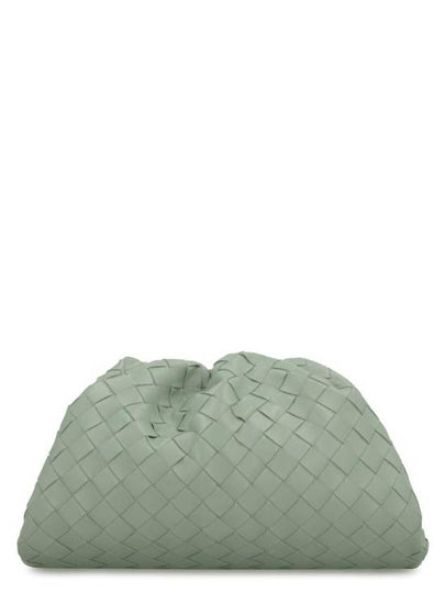 Intrecciato Small Leather Pouch Bag Mint - BOTTEGA VENETA - BALAAN 2