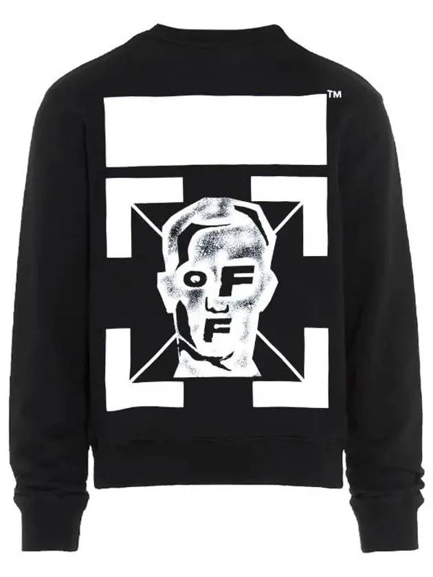 face logo sweatshirt black - OFF WHITE - BALAAN.