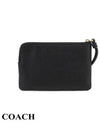 Corner Zipper Pouch Bag Black - COACH - BALAAN 5