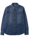 Women's Dempo Classic Denim Shirt Dusky Blue - CHLOE - BALAAN 11