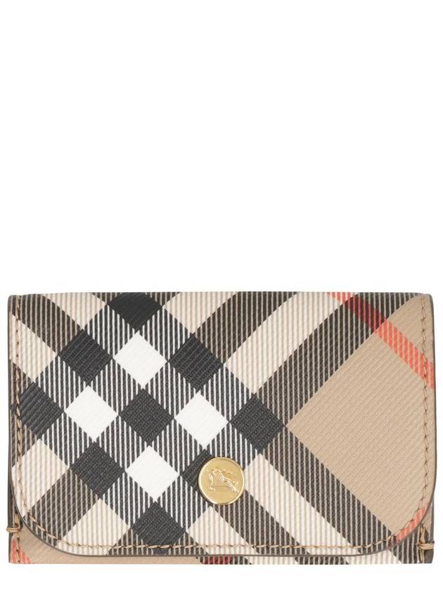 Check Half Wallet Beige - BURBERRY - BALAAN 2