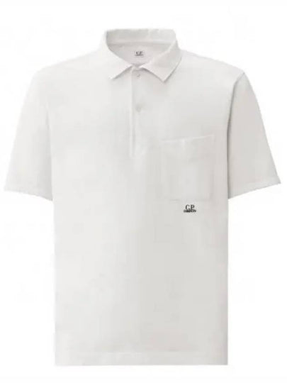 Pocket Polo Shirt White - CP COMPANY - BALAAN 2