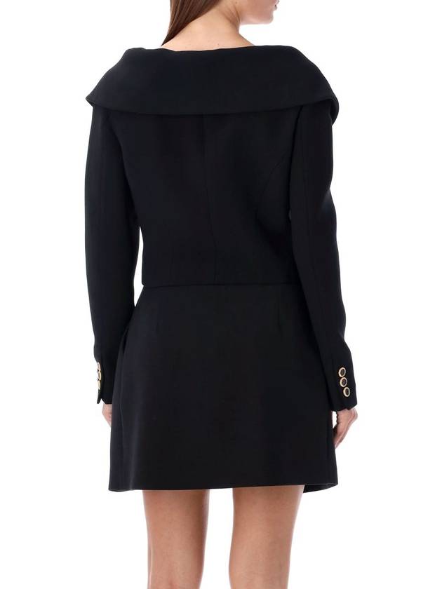 Off shoulder wool jacket black - ALESSANDRA RICH - BALAAN 3