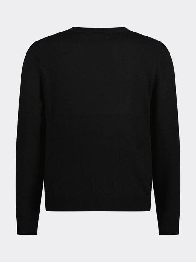 Basil Jumper Wool Knit Top Black - ISABEL MARANT - BALAAN 4