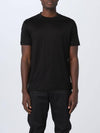 Logo Patch Short Sleeve T-Shirt Black - EMPORIO ARMANI - BALAAN 1