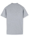 Logo Patch Cotton Short Sleeve T-Shirt Dust Melange Grey - STONE ISLAND - BALAAN 3