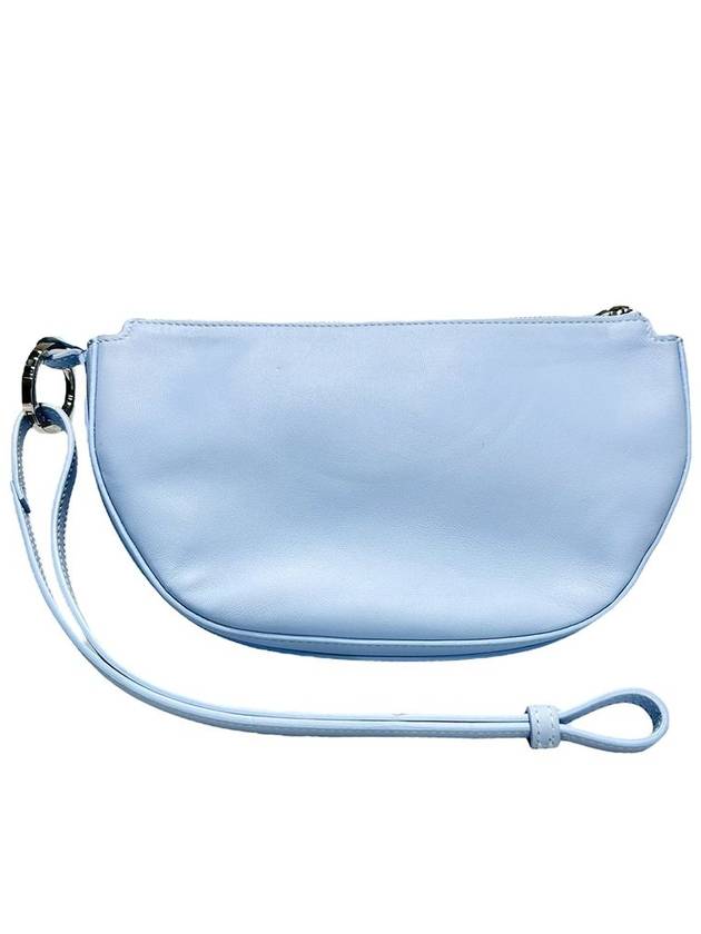 80407191 Pale Blue Double Olympia Mini Pouch Strap - BURBERRY - BALAAN 3