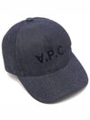 VPC Velvet Logo Denim Ball Cap Blue - A.P.C. - BALAAN 2