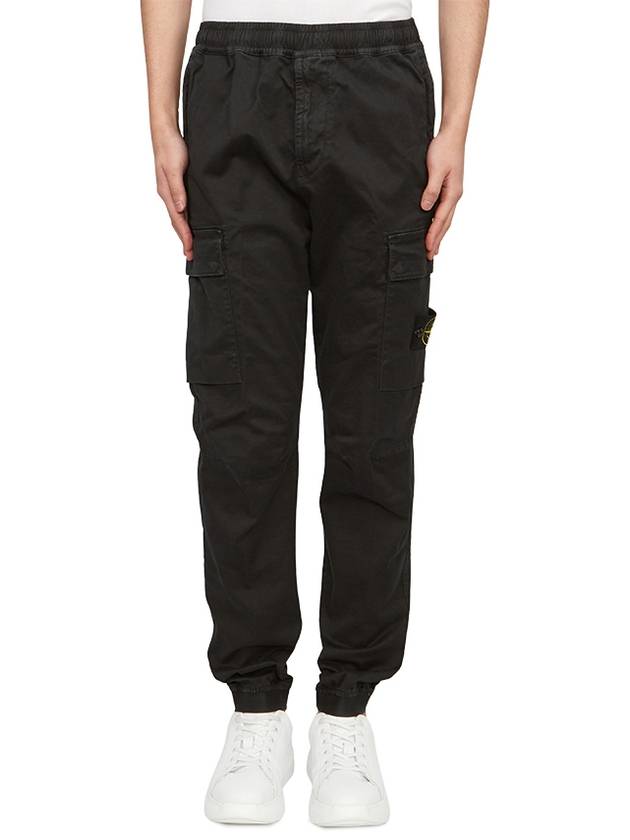 Wappen Patch Cargo Track Pants Black - STONE ISLAND - BALAAN 2