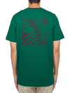 Back Print Short Sleeve T-Shirt Green - MONCLER - BALAAN 3