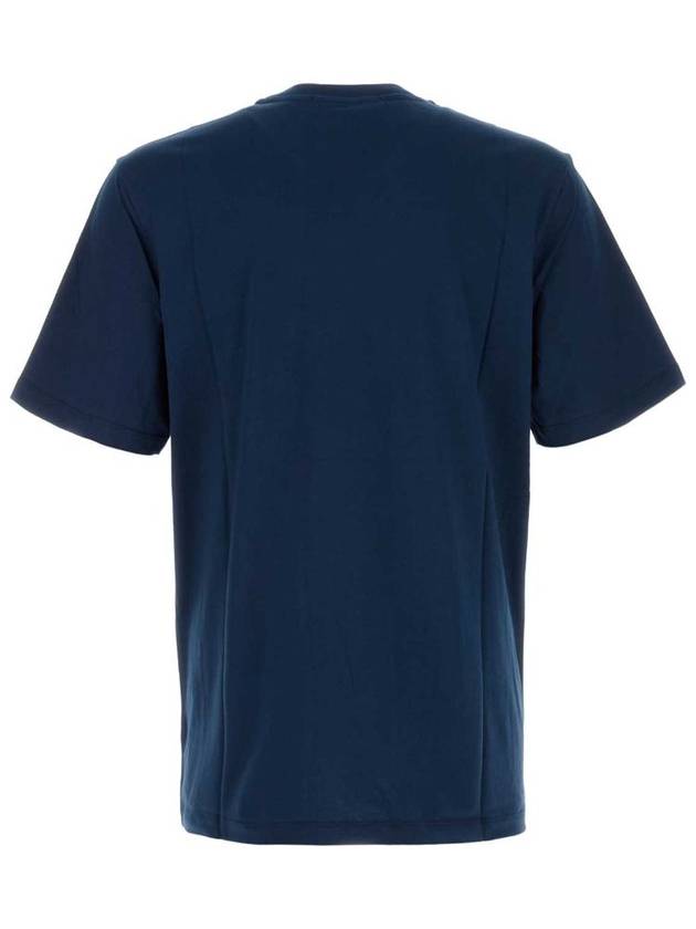 Brushed Logo Short Sleeve T-Shirt Navy - MSGM - BALAAN 3