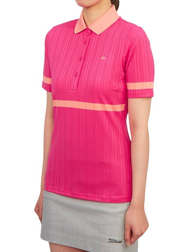 Golf wear women s collar short sleeve t shirt GWJT08997 Q116 - J.LINDEBERG - BALAAN 3