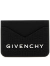 4G Logo Print Rubber Card Wallet Black - GIVENCHY - BALAAN 1