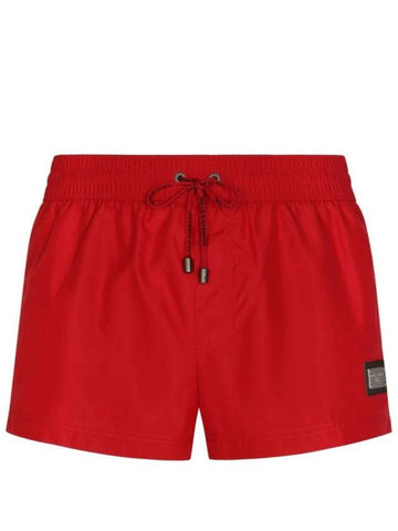 logo decoration swim shorts M4E48TONO06 - DOLCE&GABBANA - BALAAN 1