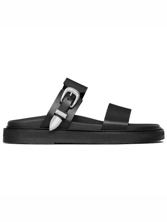 Tipi Calfskin Buckle Slide Sandals Black Men s Shoes 353923778C 38NO - CELINE - BALAAN 2