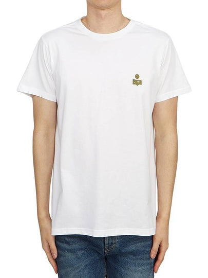 Zafferh Logo Cotton Short Sleeve T-Shirt White - ISABEL MARANT - BALAAN 2