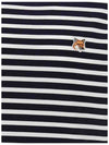 Fox Head Patch Regular Marin Long Sleeve T Shirt Navy Stripes - MAISON KITSUNE - BALAAN 5