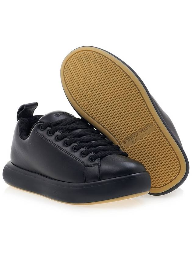 Pillow Leather Low Top Sneakers Black - BOTTEGA VENETA - BALAAN 6