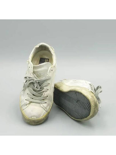 SUPERSTAR Mesh Fabric White Cotton Destroyed Detail Vintage Women s Sneakers Size 35 - GOLDEN GOOSE - BALAAN 2