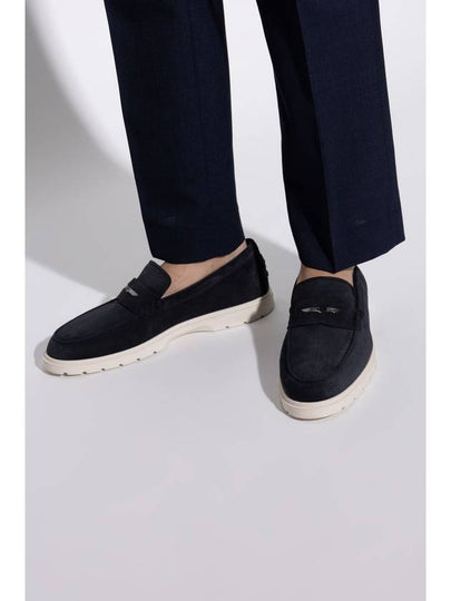 Tod’s Suede Shoes Type Loafers, Men's, Navy Blue - TOD'S - BALAAN 2