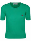 Bea Embroidery Logo Knit Top Green - VIVIENNE WESTWOOD - BALAAN 2