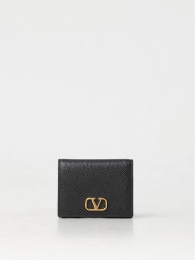 Vlogo Half Wallet Black - VALENTINO - BALAAN 1