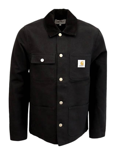 Dearborn Canvas Michigan Chore Shirt Jacket Black - CARHARTT WIP - BALAAN 2