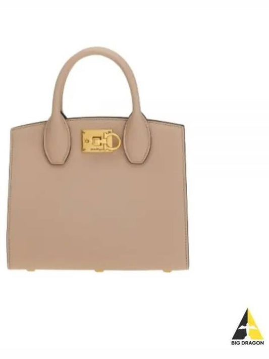 Gancini Studio Box Tote Bag Deer - SALVATORE FERRAGAMO - BALAAN 2