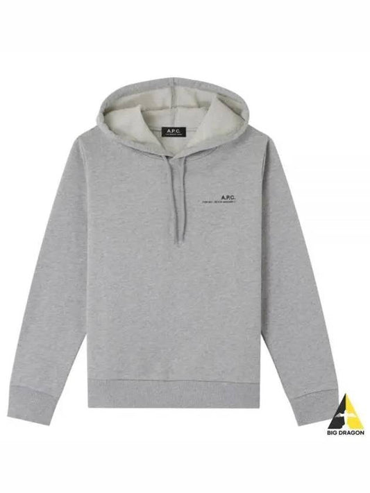 Item Logo Print Hooded Top Grey - A.P.C. - BALAAN 2