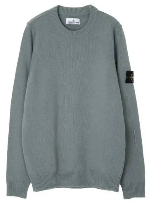 Lambswool crew neck knit regular fit men - STONE ISLAND - BALAAN 1