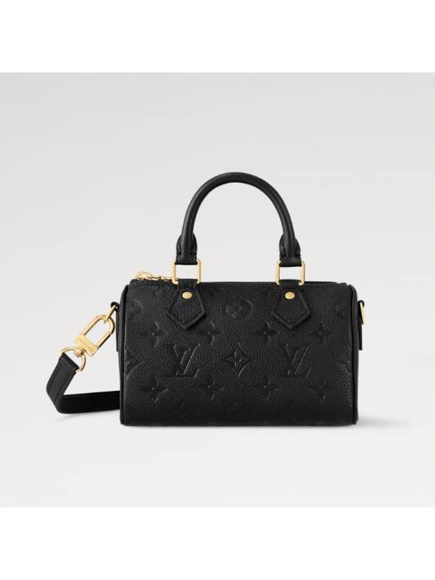 Nano Speedy Monogram Leather Tote Bag Black - LOUIS VUITTON - BALAAN 7