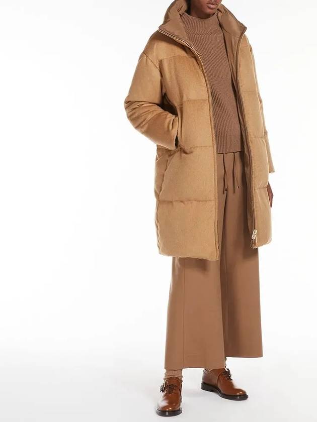 Dante Reversible Long Padding Camel - S MAX MARA - BALAAN 5