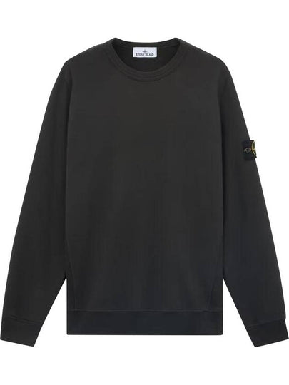 Wappen Patch Crew Neck Cotton Sweatshirt Lead Grey - STONE ISLAND - BALAAN 2