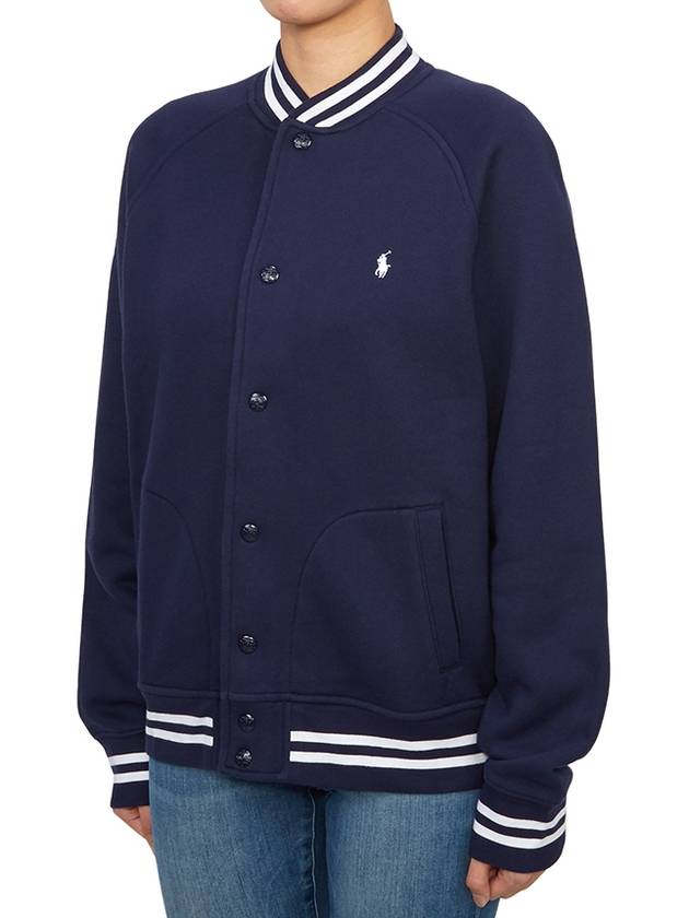 Kids brushed jacket 323932140004 NAVY WHT P Adults can wear - POLO RALPH LAUREN - BALAAN 3