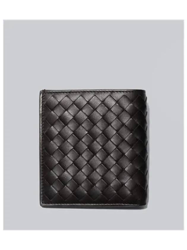 Intrecciato Small Folder Half Wallet Brown - BOTTEGA VENETA - BALAAN 3