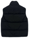 High Neck Padded Vest Black - STONE ISLAND - BALAAN 3