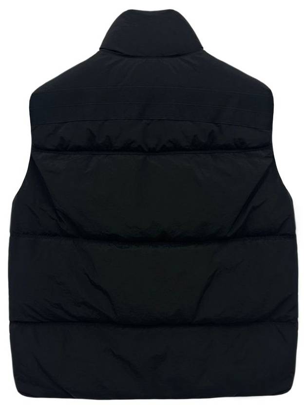 High Neck Padded Vest Black - STONE ISLAND - BALAAN 3